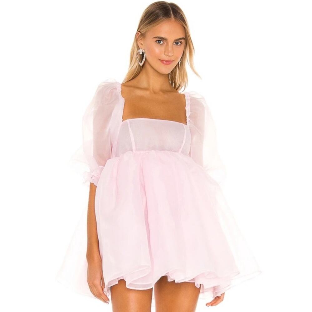 Selkie Puff Pink Ruffle Cupcake Dress